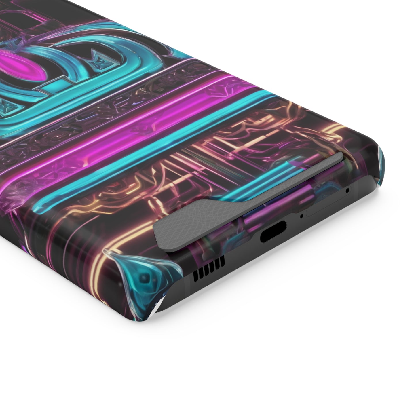 Neon Card Holder Phone Case - MagSafe Compatible