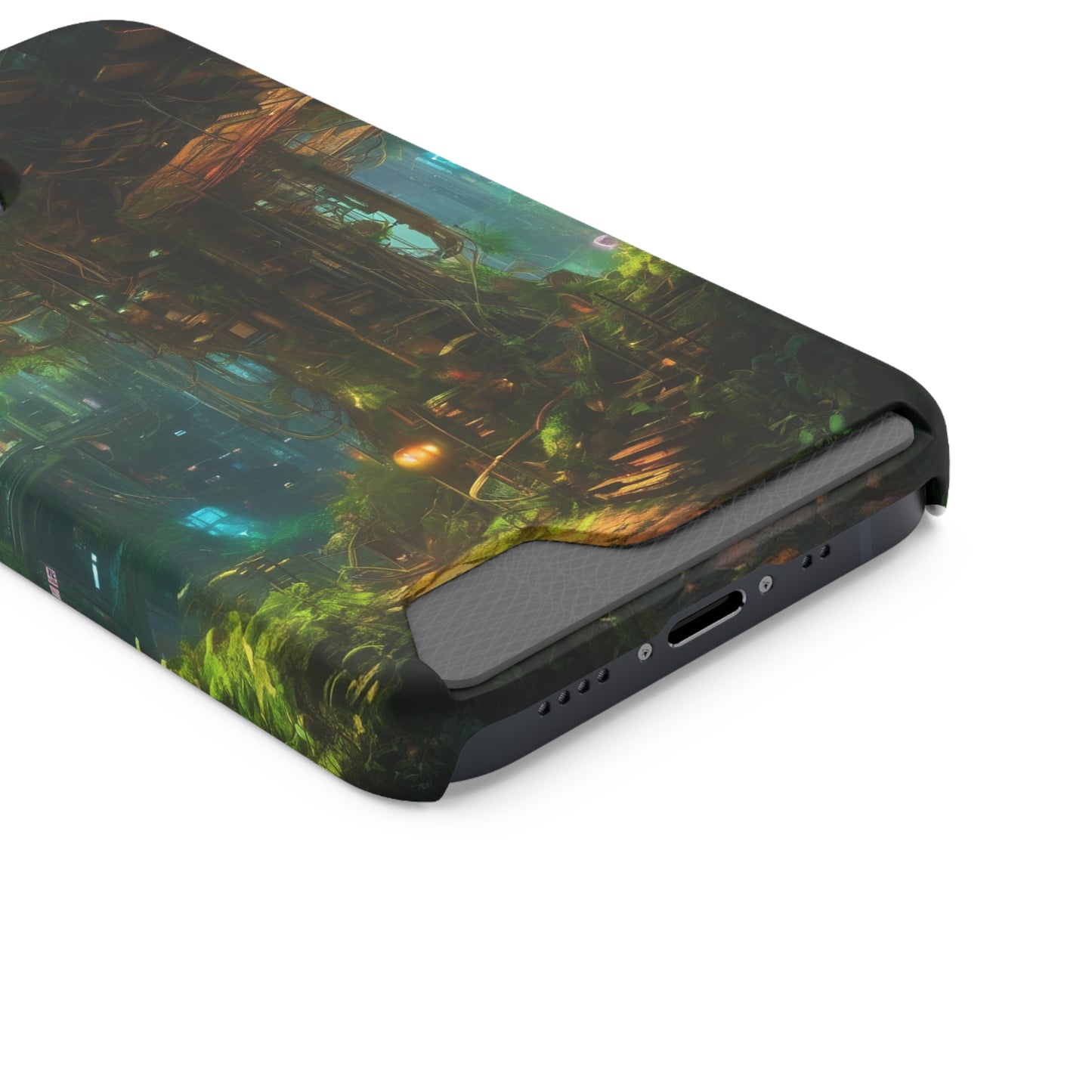 Neon Phone Case with Card Holder Glossy/Matte Polycarbonate, MagSafe