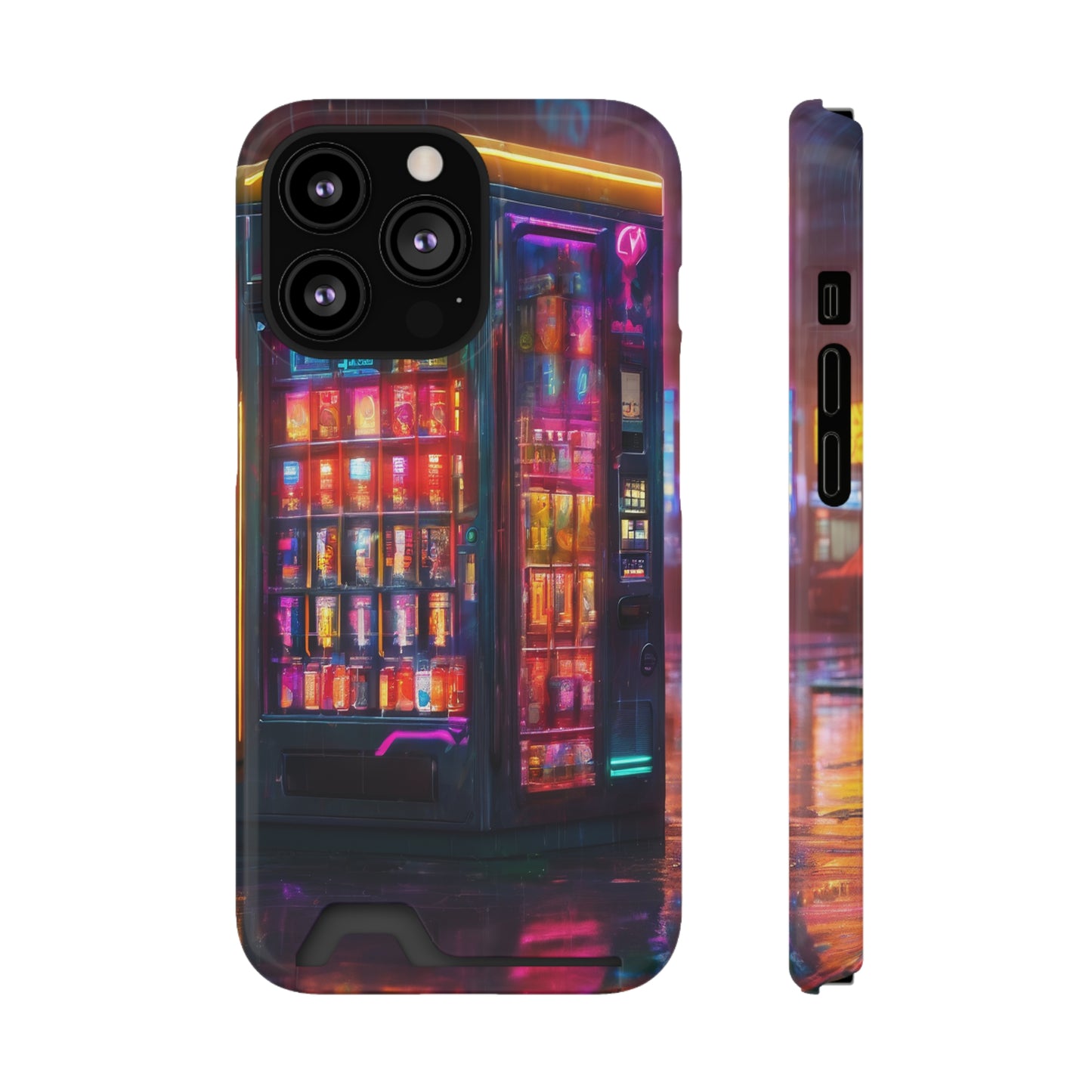 Phone Case with Card Holder - Impact-Resistant Polycarbonate, MagSafe
