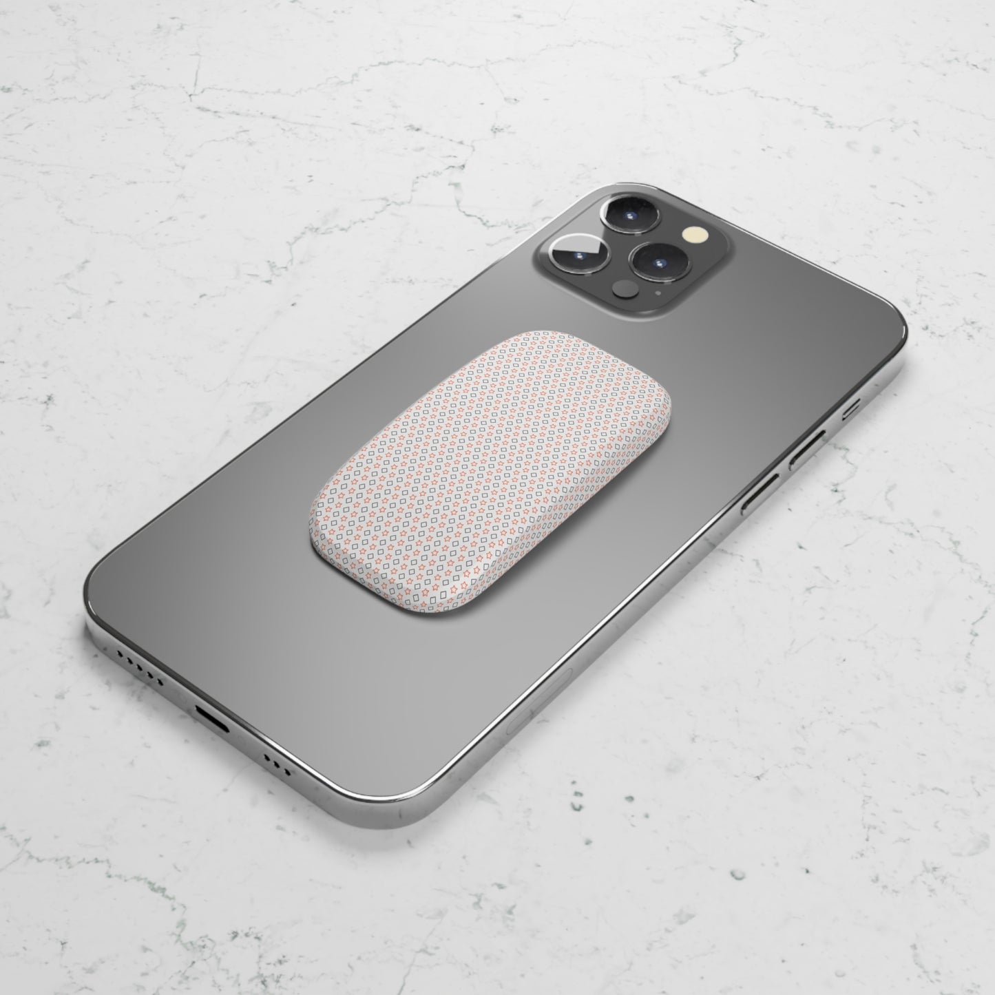 Phone Click-On Grip: Adhesive Phone Holder & Kickstand