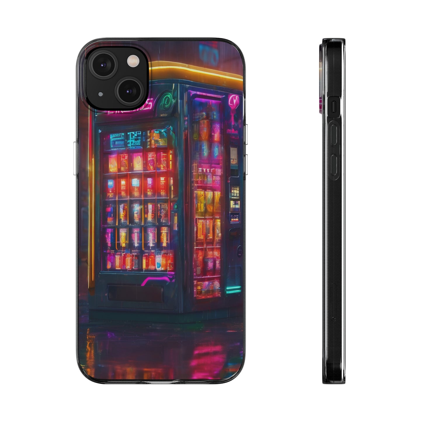 Neon Clear Silicone Phone Case - Slim & Flexible Protection
