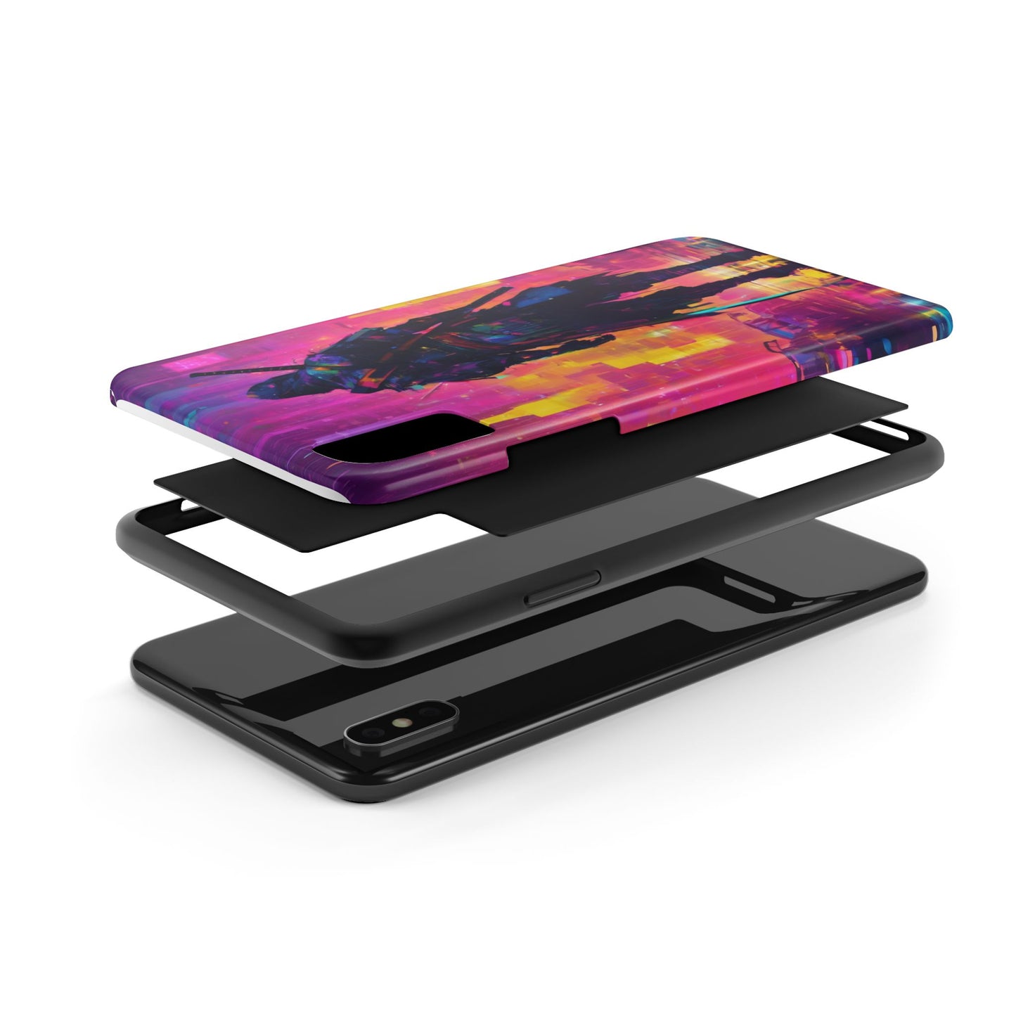 Rugged Phone Case - Impact-Resistant TPU/PC, iPhone & Samsung
