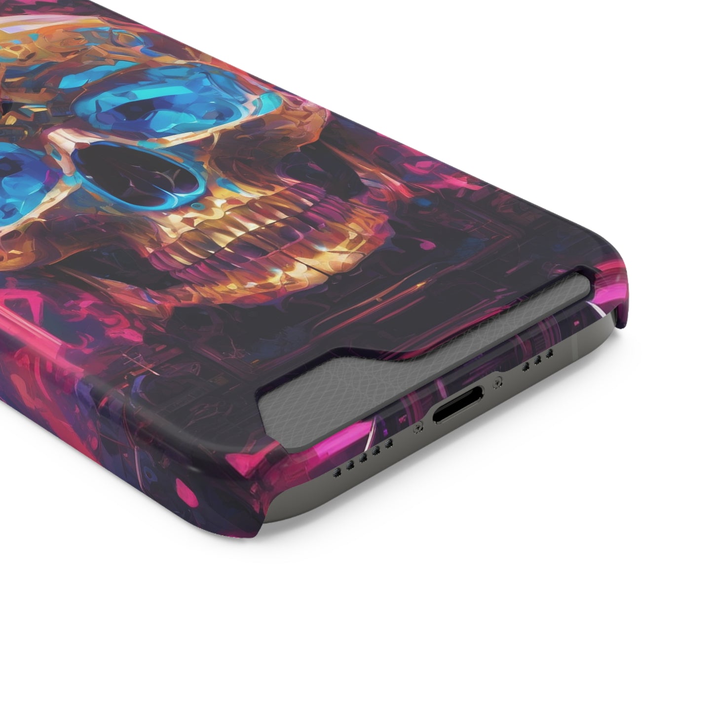 Neon Phone Case with Card Holder - MagSafe Compatible, Glossy/Matte