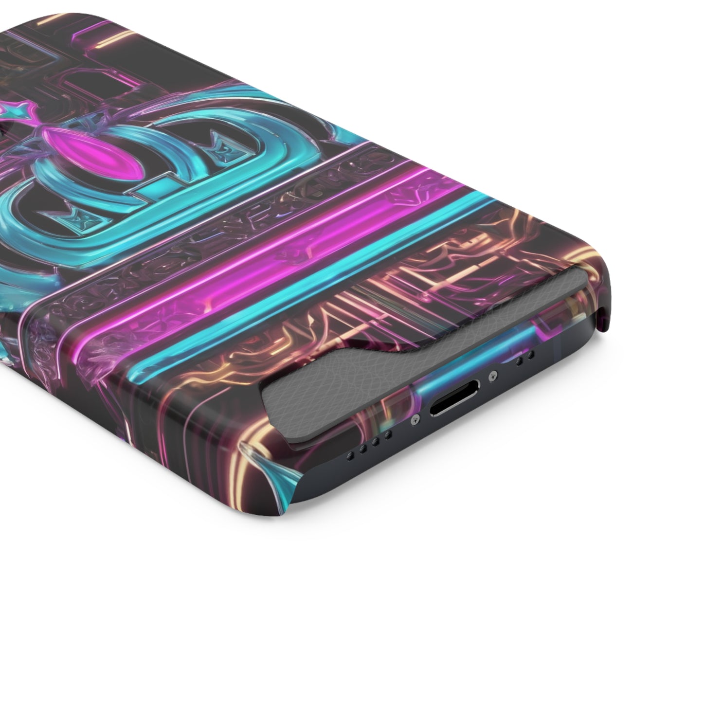 Neon Card Holder Phone Case - MagSafe Compatible