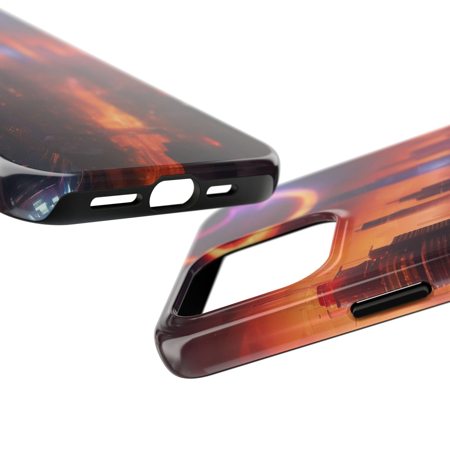 Rugged Phone Case - Impact-Resistant Dual-Layer TPU/PC, Glossy
