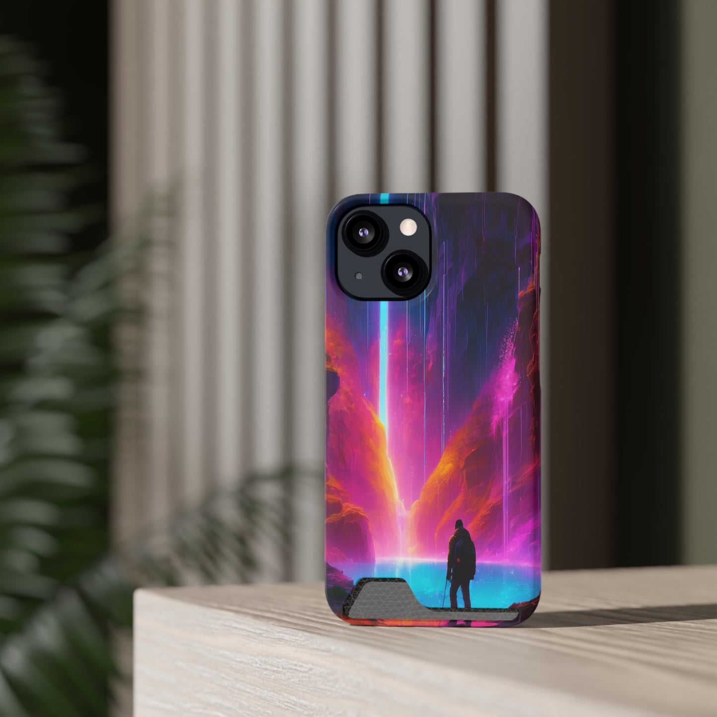 Neon Phone Case with Card Holder – MagSafe, 1 Card Slot