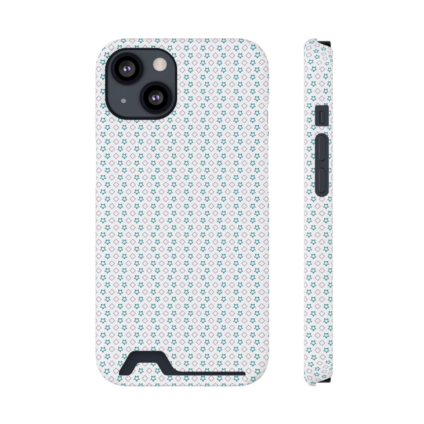 Phone Case with Card Holder – Polycarbonate, Matte/Glossy