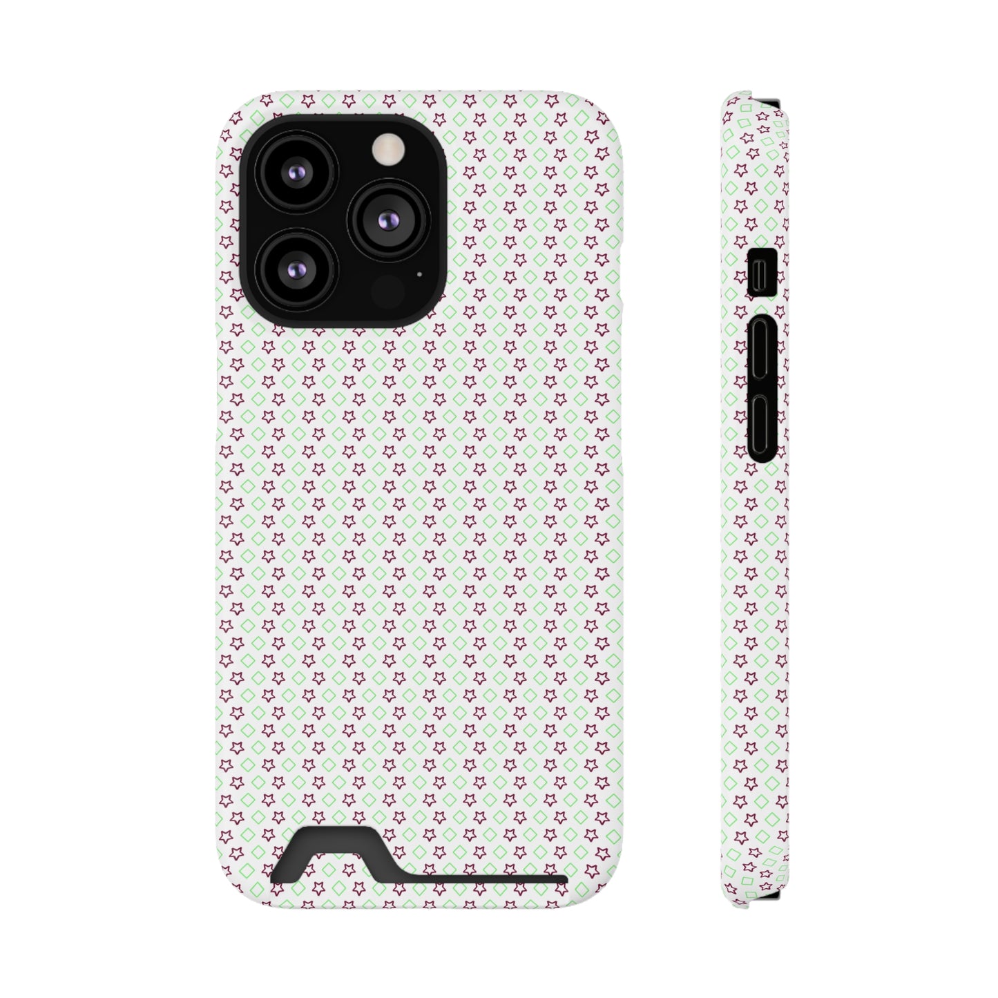 Neon Card-Holder Phone Case - Glossy/Matte Finish