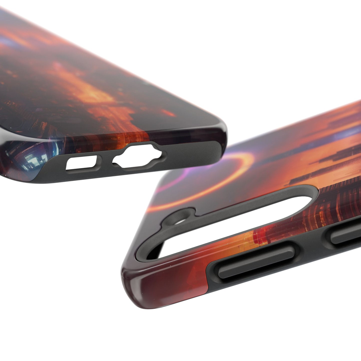 Rugged Phone Case - Impact-Resistant Dual-Layer TPU/PC, Glossy
