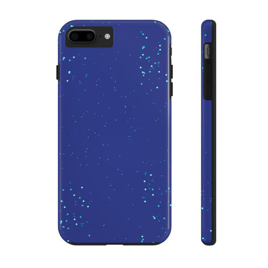 Blue Abstract Dot Pattern Tough Phone Cases, Case-Mate