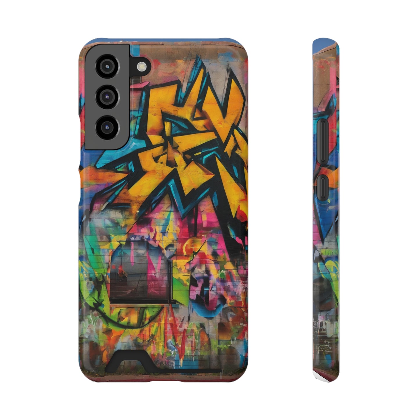 Neon Card-Holder MagSafe Phone Case for iPhone 13 & Galaxy S21/S22