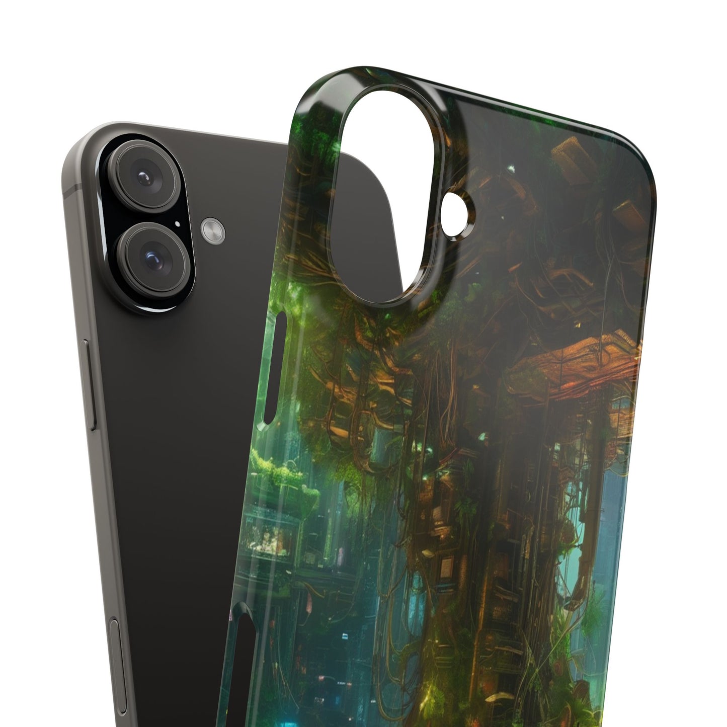 Neon Slim Phone Case for iPhone 16 Glossy Lexan