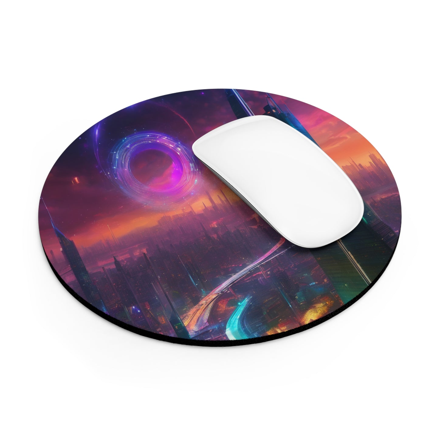 Round & Rectangular Neon Neoprene Mouse Pad