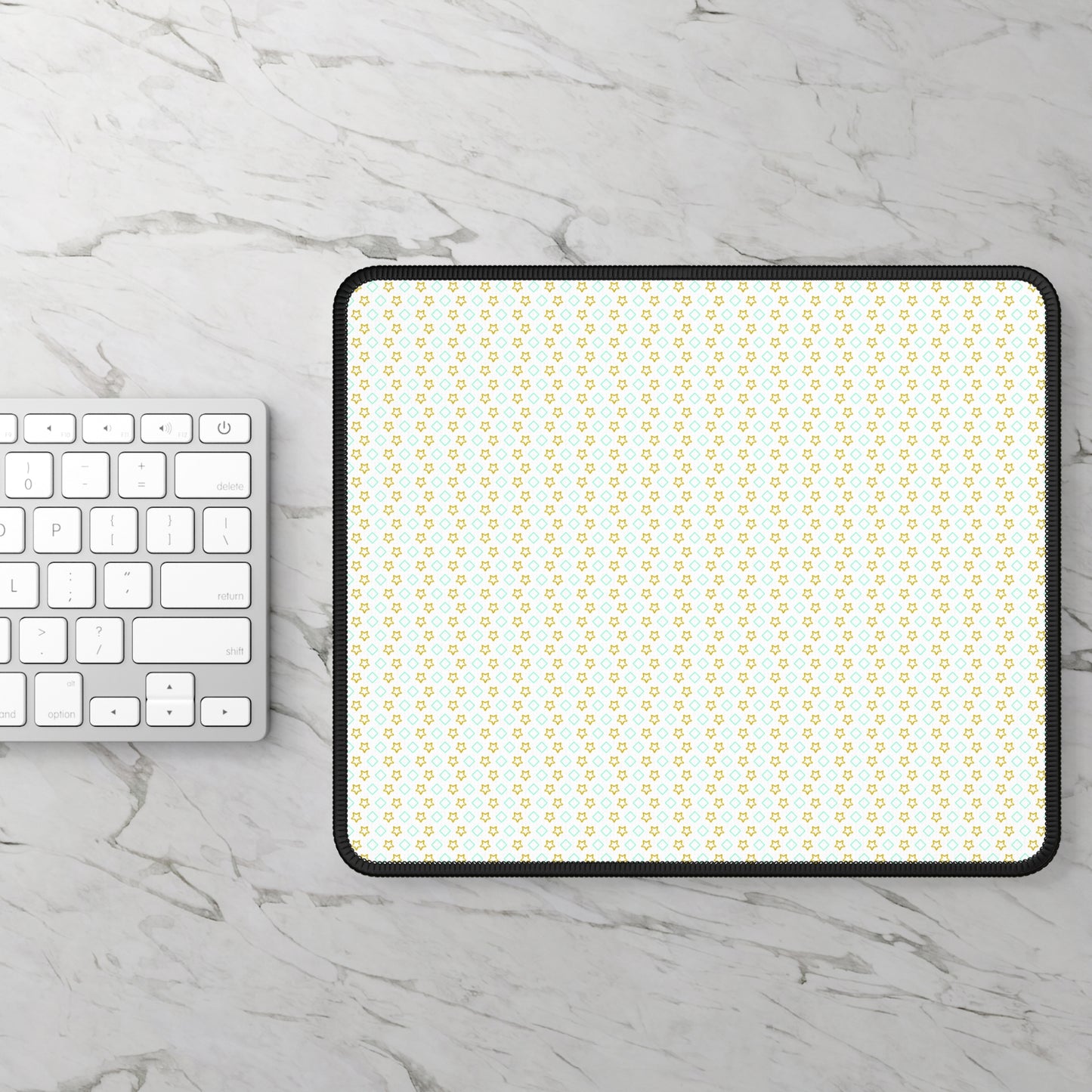 Gaming Mouse Pad 9x7 Custom Neoprene with Stitched Edges