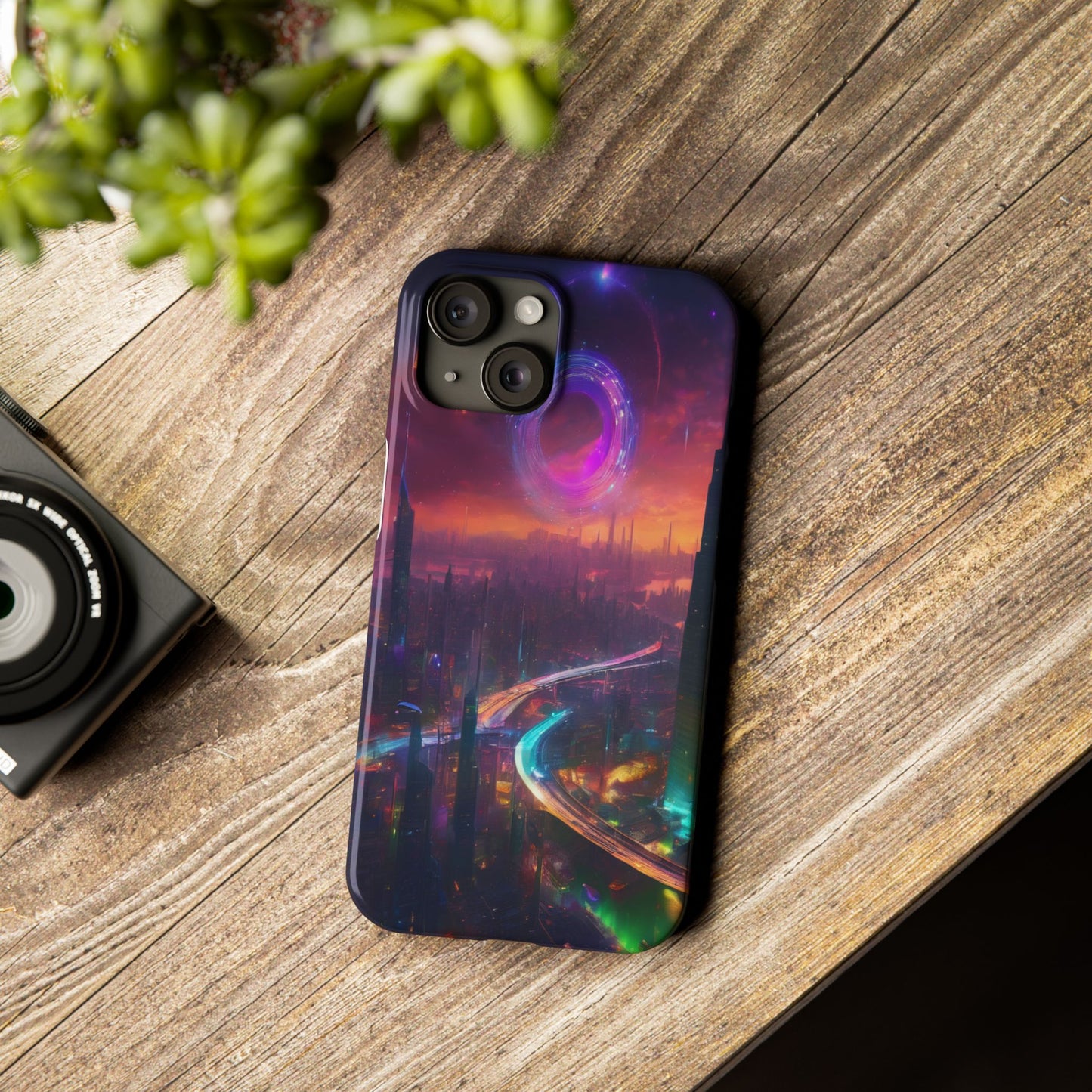 Slim Glossy Phone Case for iPhone 16 – Lexan PC