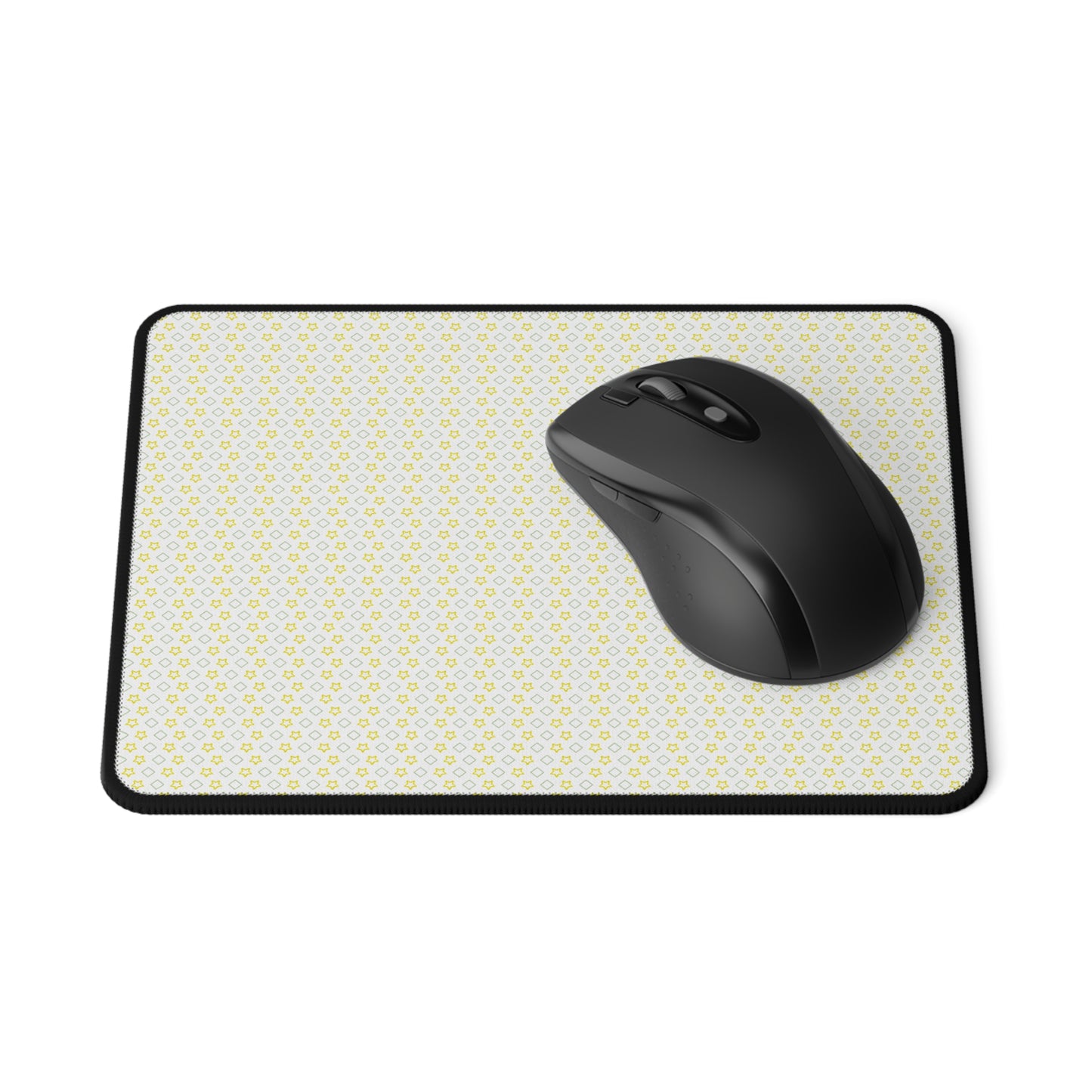 Non-Slip Gaming Mouse Pad - Polyester Surface, Anti-Fray Edges
