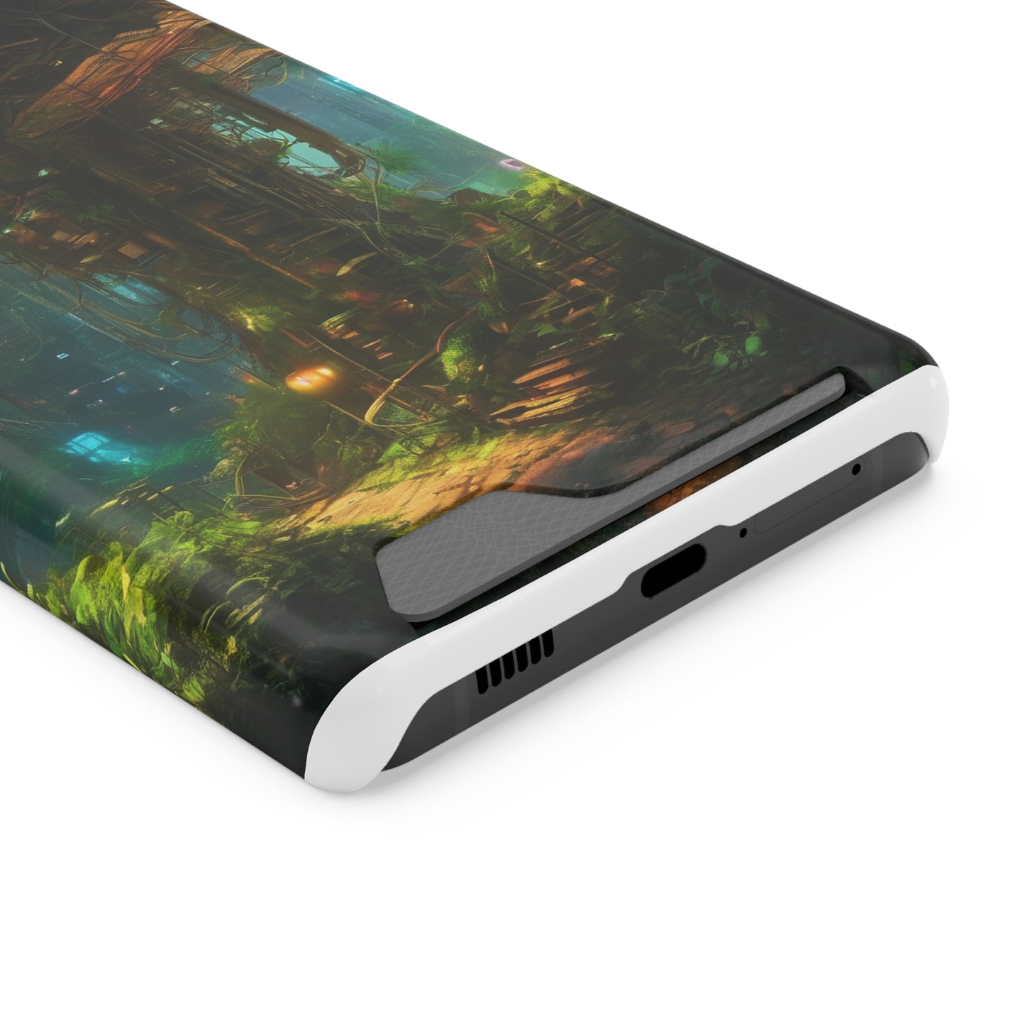 Neon Phone Case with Card Holder Glossy/Matte Polycarbonate, MagSafe
