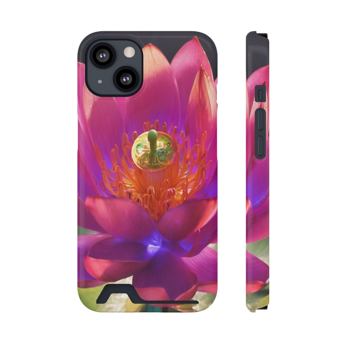 Neon Phone Case with Card Holder - MagSafe Polycarbonate Glossy/Matte