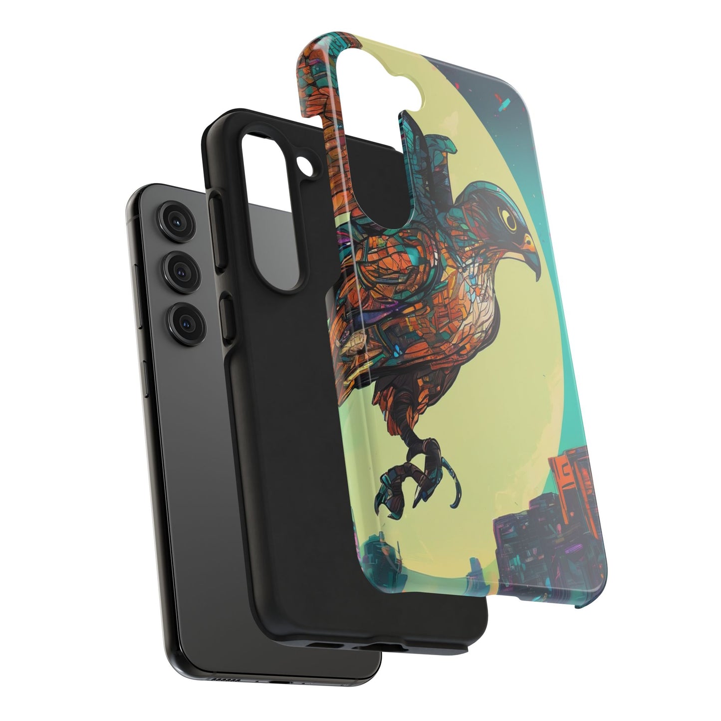 Neon Tough Phone Case - Impact-Resistant, Glossy Finish