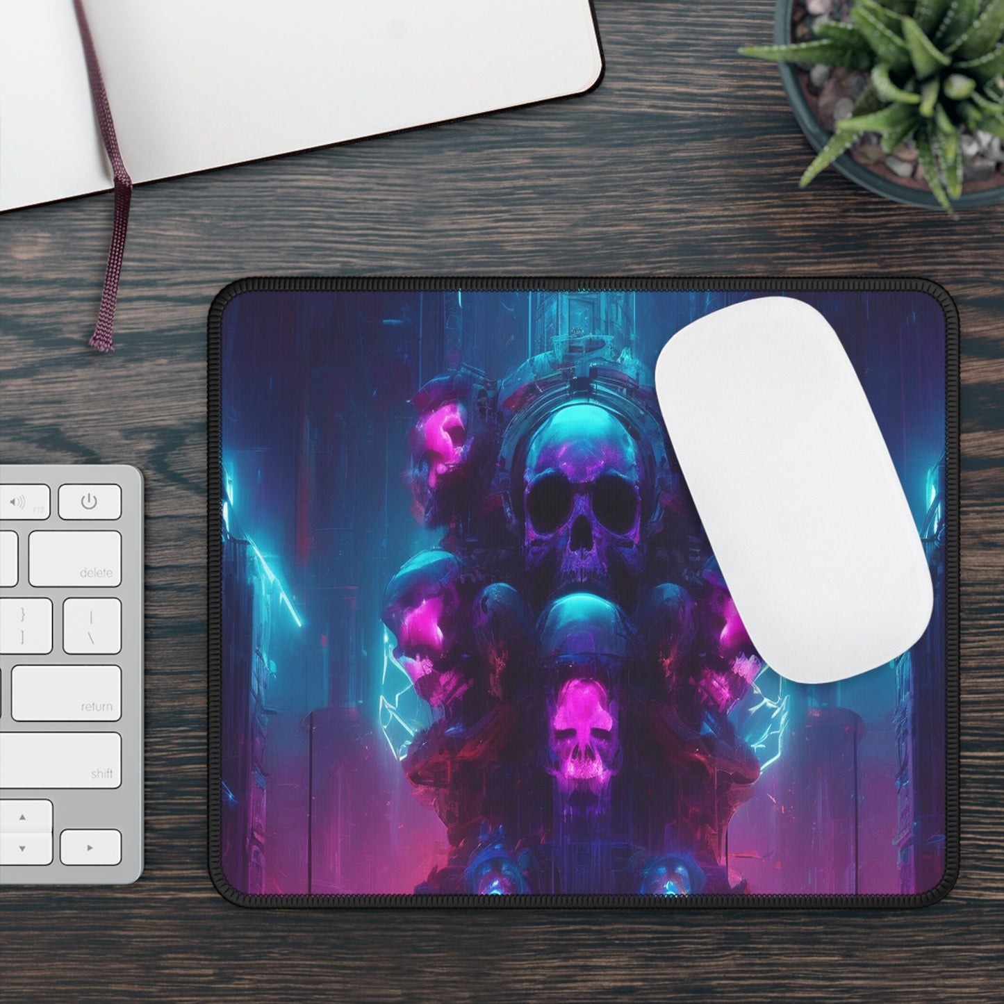 Custom Gaming Neoprene Mouse Pad 9x7, Stitched Edges