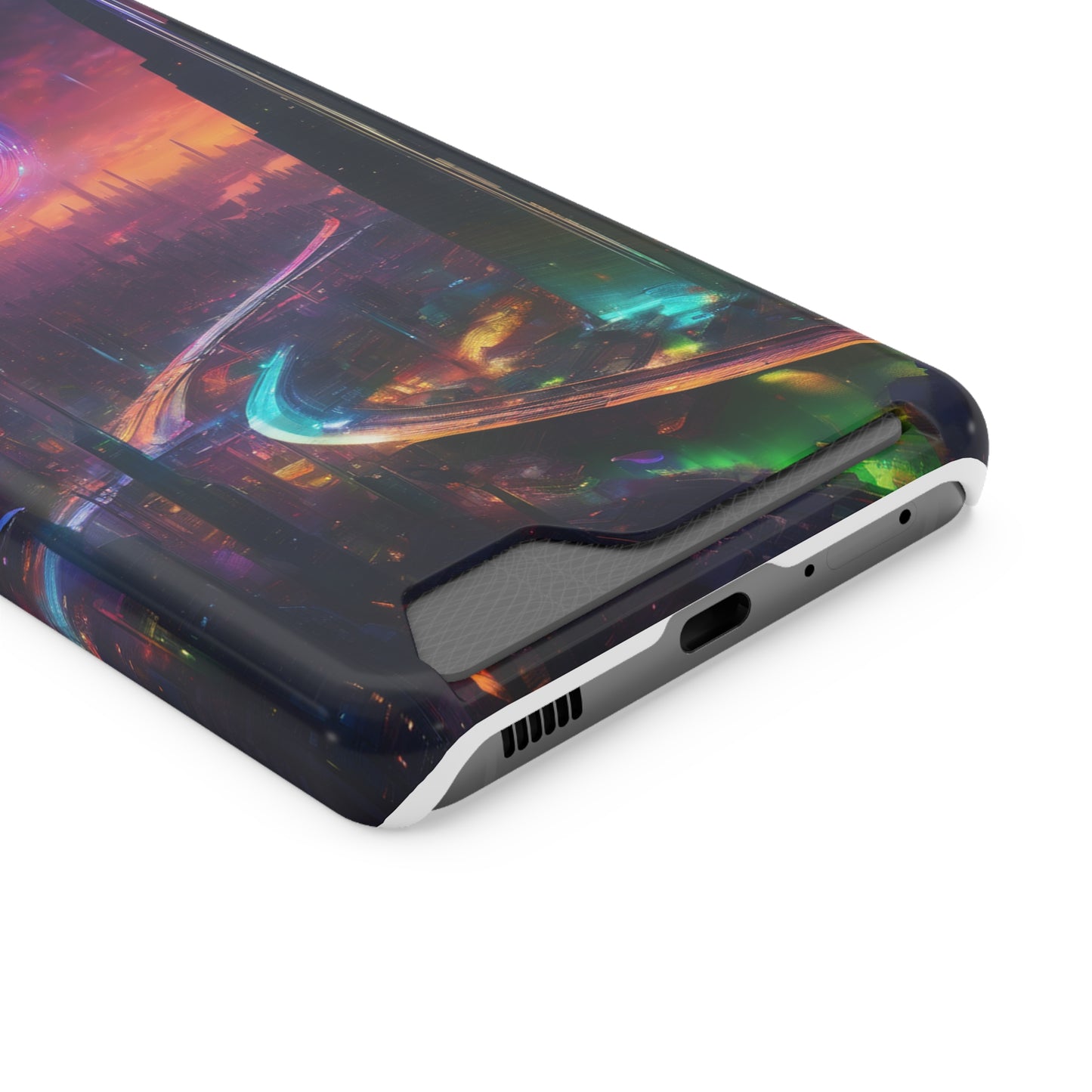 Neon Card Holder Phone Case - MagSafe, iPhone 13 & Galaxy S21/22