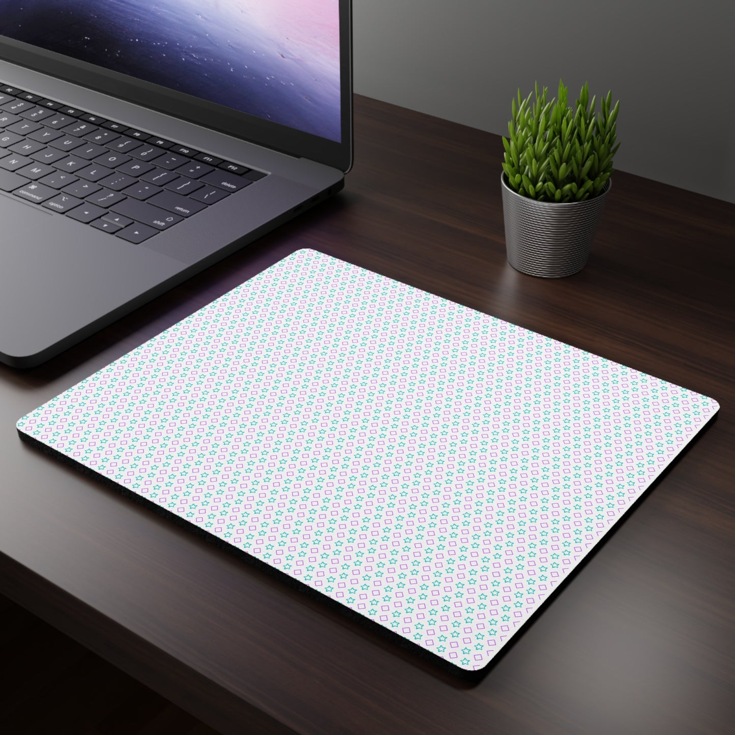 Neon Custom Mouse Pad - Rectangular Desk Mat 9.3x7.8, Non-slip