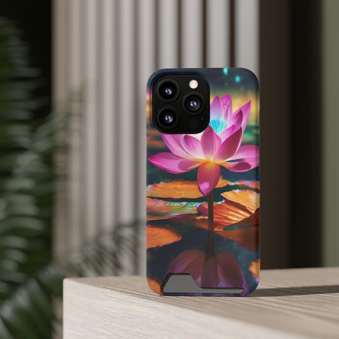 Neon Phone Case with Card Holder - MagSafe & Card Storage