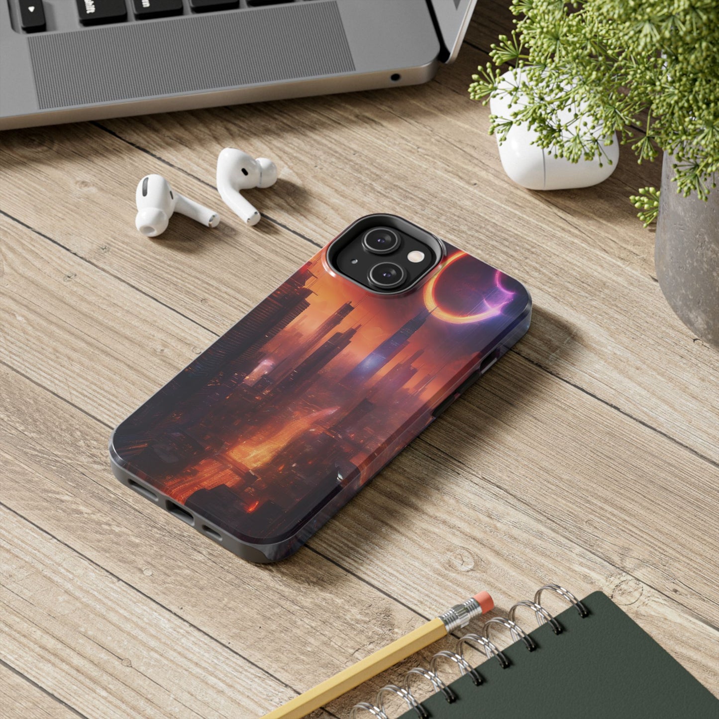 Rugged Phone Case - Impact-Resistant Dual-Layer TPU/PC, Glossy