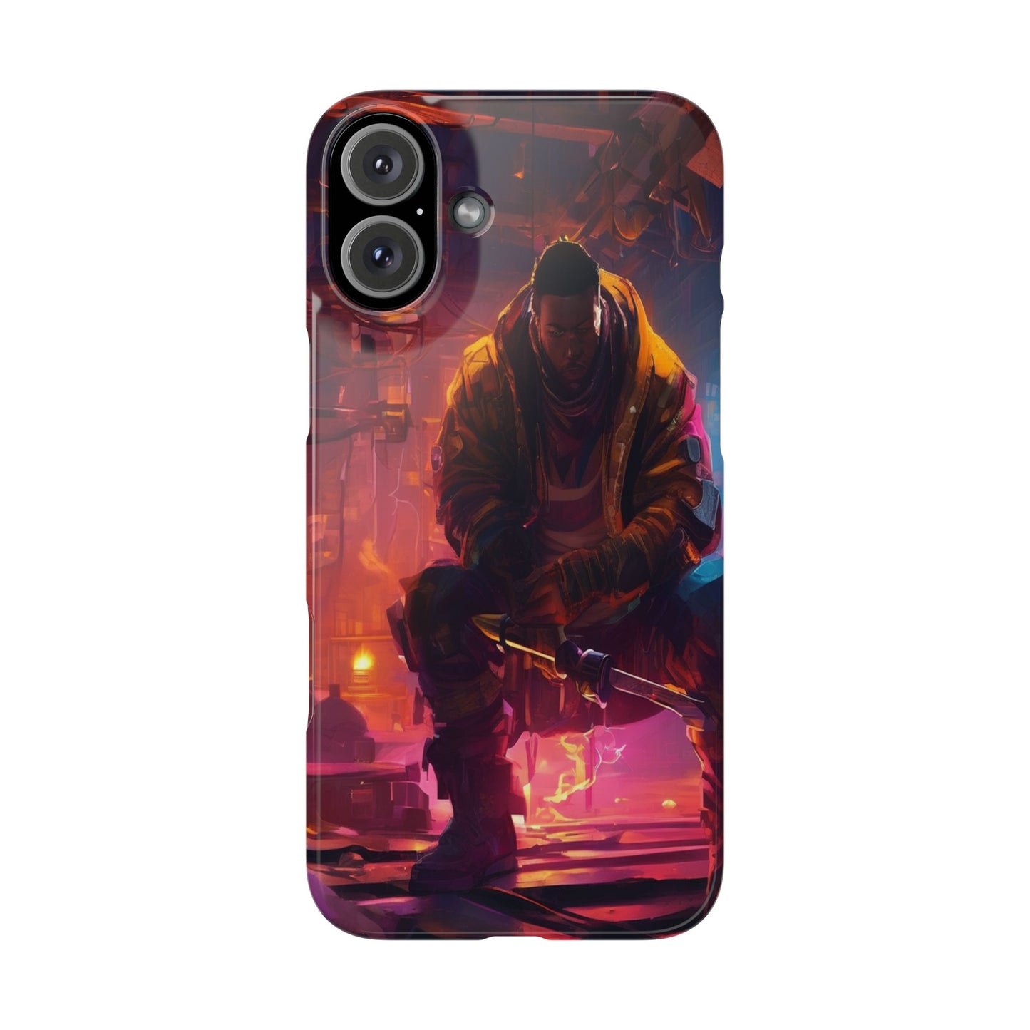 Slim Phone Case for iPhone 16 - Ultra-Thin, Glossy PC