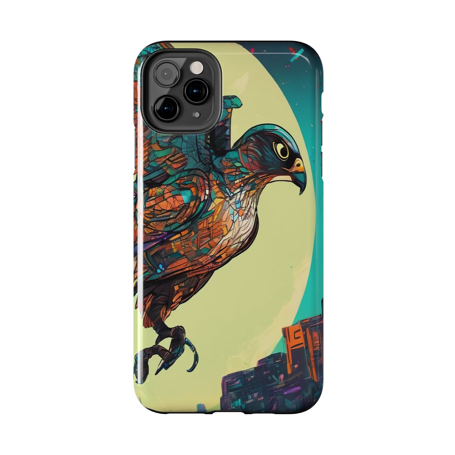 Neon Tough Phone Case - Impact-Resistant, Glossy Finish
