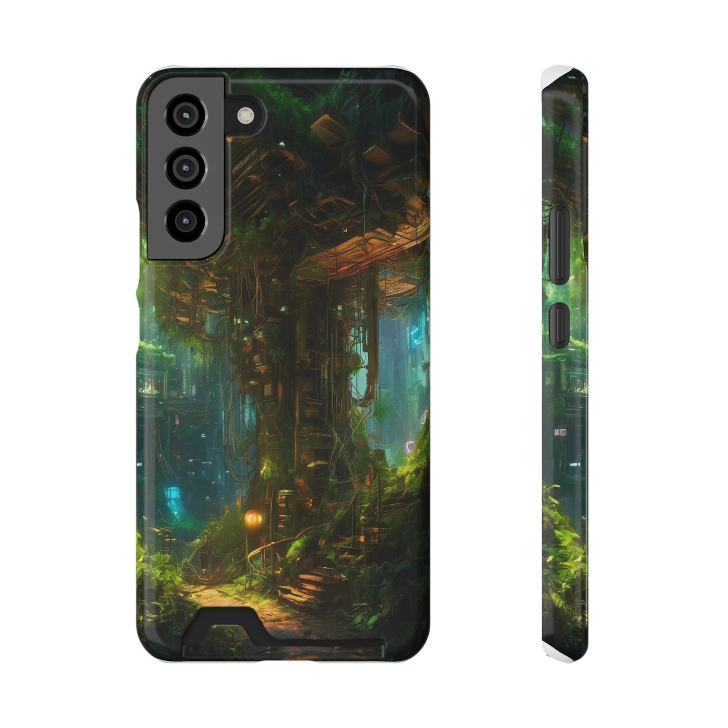 Neon Phone Case with Card Holder Glossy/Matte Polycarbonate, MagSafe