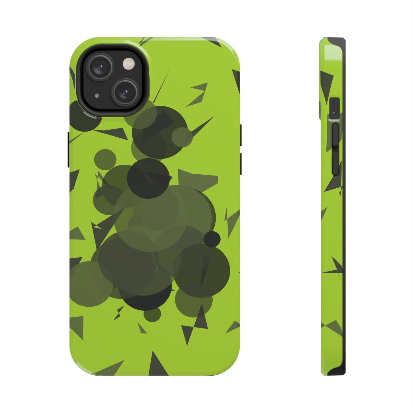 Lime Green Abstract Pattern Tough Phone Cases, Case-Mate
