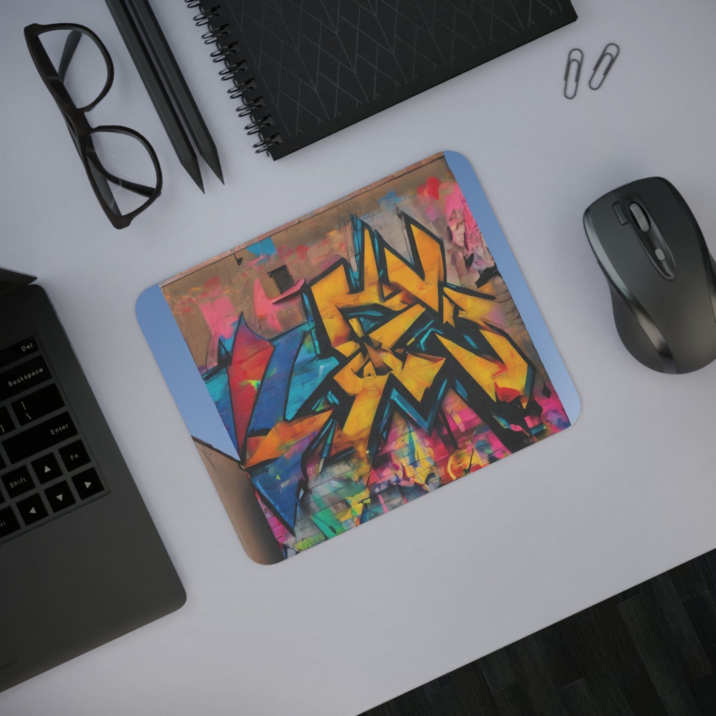 Customizable Desk Mouse Pad Rectangular Rubber Base
