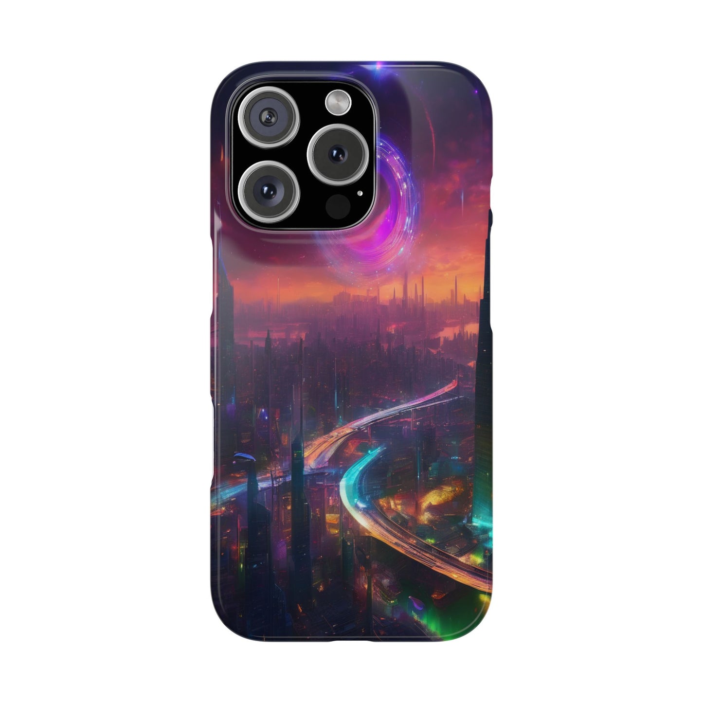 Slim Glossy Phone Case for iPhone 16 – Lexan PC