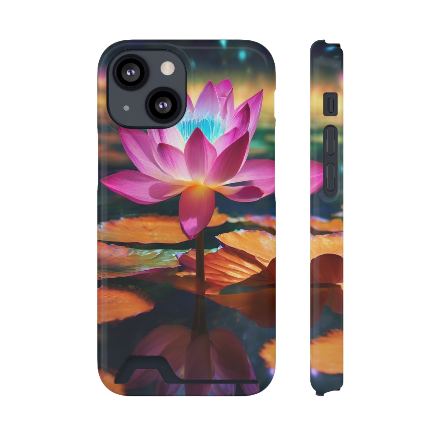Neon Phone Case with Card Holder - MagSafe & Card Storage