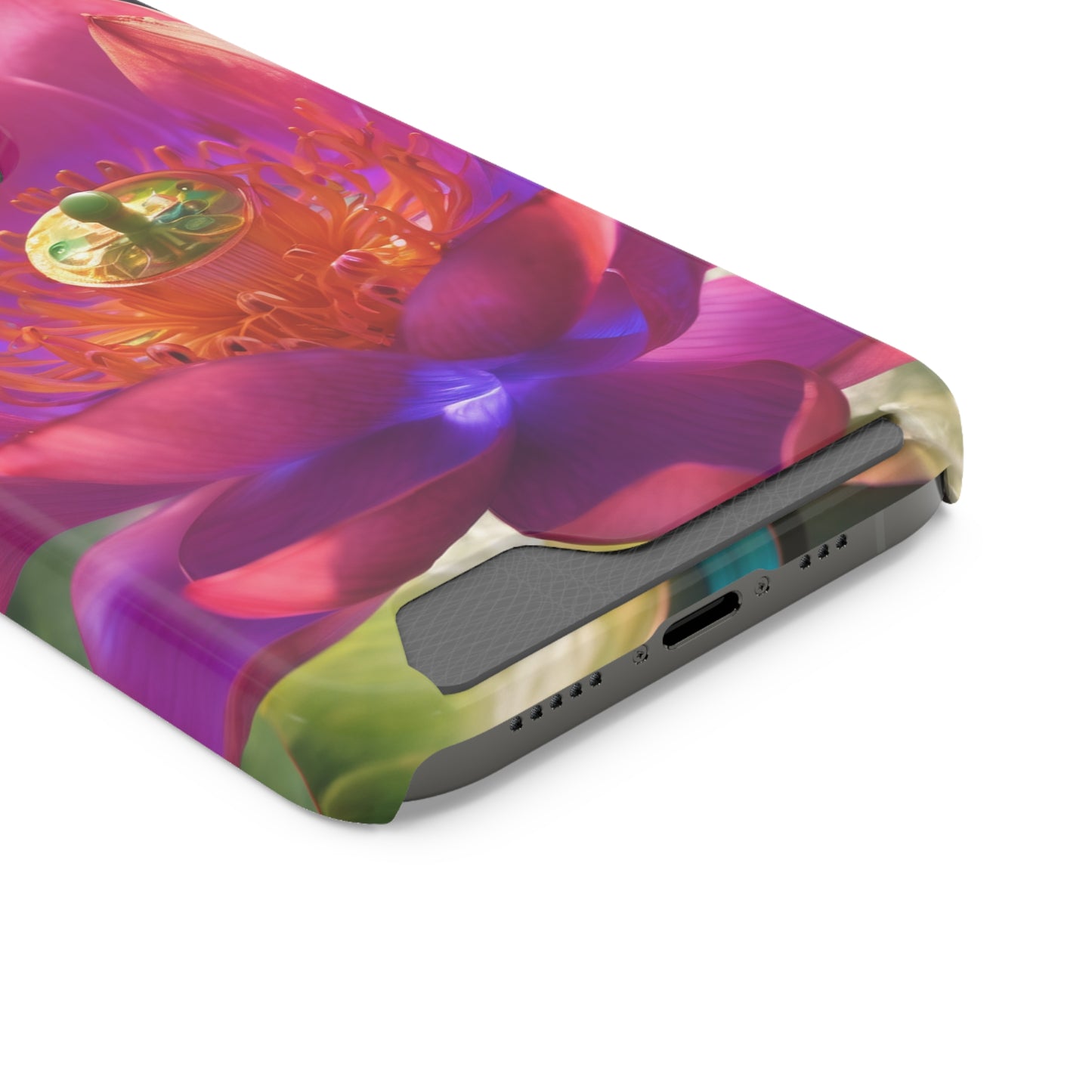 Neon Phone Case with Card Holder - MagSafe Polycarbonate Glossy/Matte