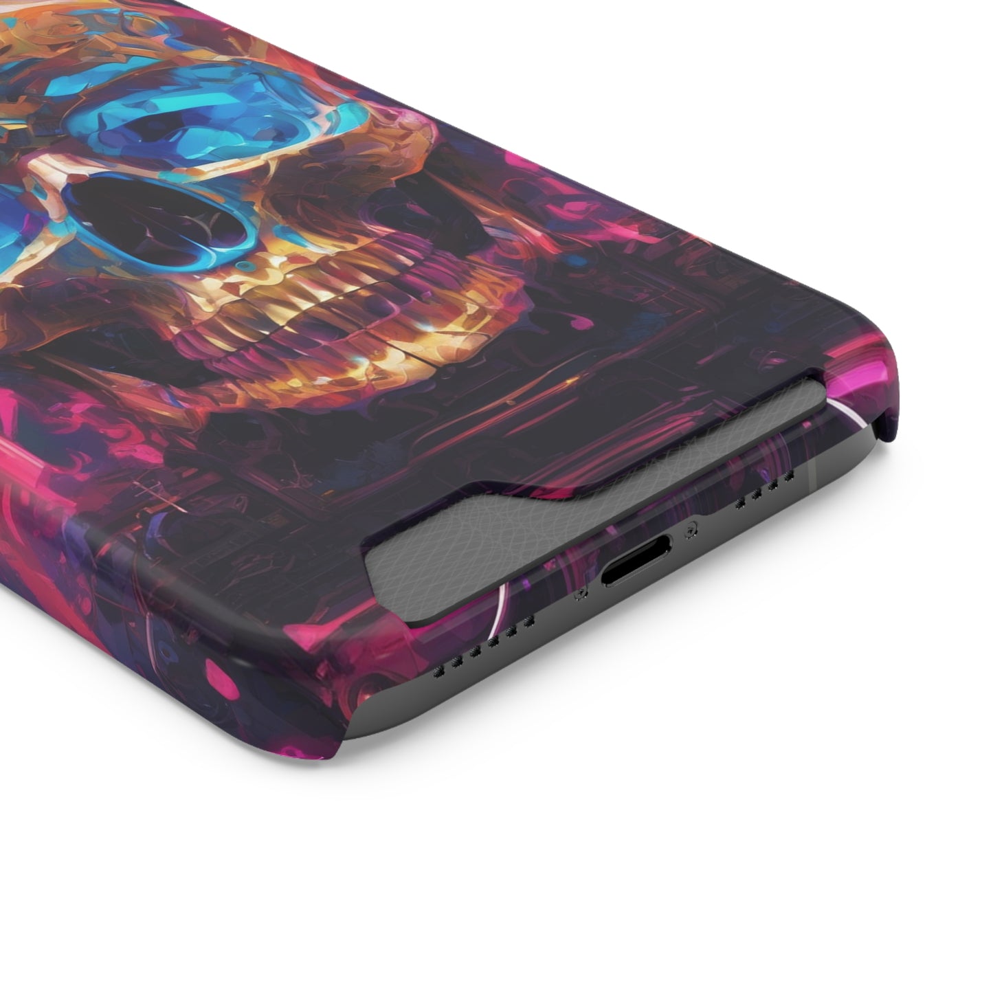 Neon Phone Case with Card Holder - MagSafe Compatible, Glossy/Matte