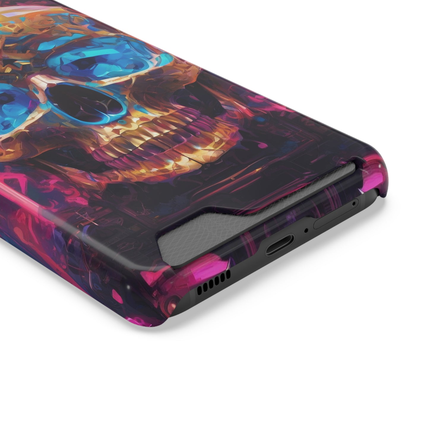 Neon Phone Case with Card Holder - MagSafe Compatible, Glossy/Matte