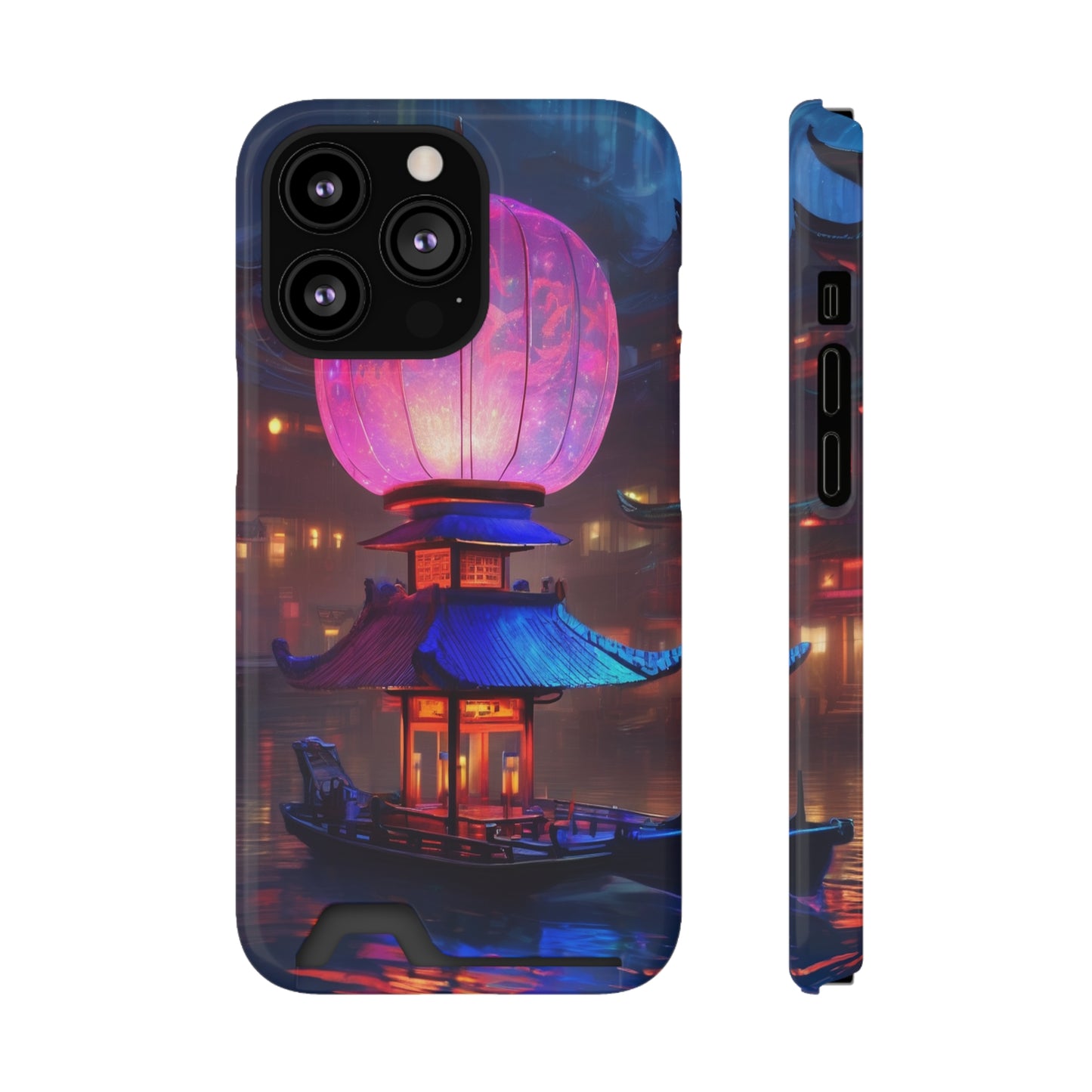 Neon Card Holder Phone Case - MagSafe, 1 Card Slot, Polycarbonate