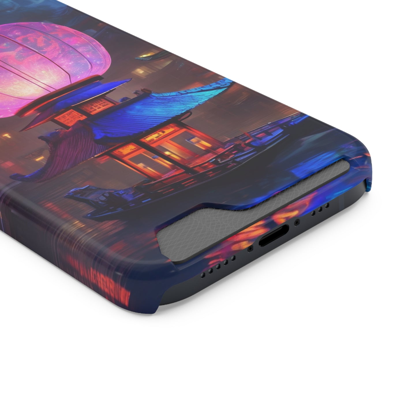 Neon Card Holder Phone Case - MagSafe, 1 Card Slot, Polycarbonate