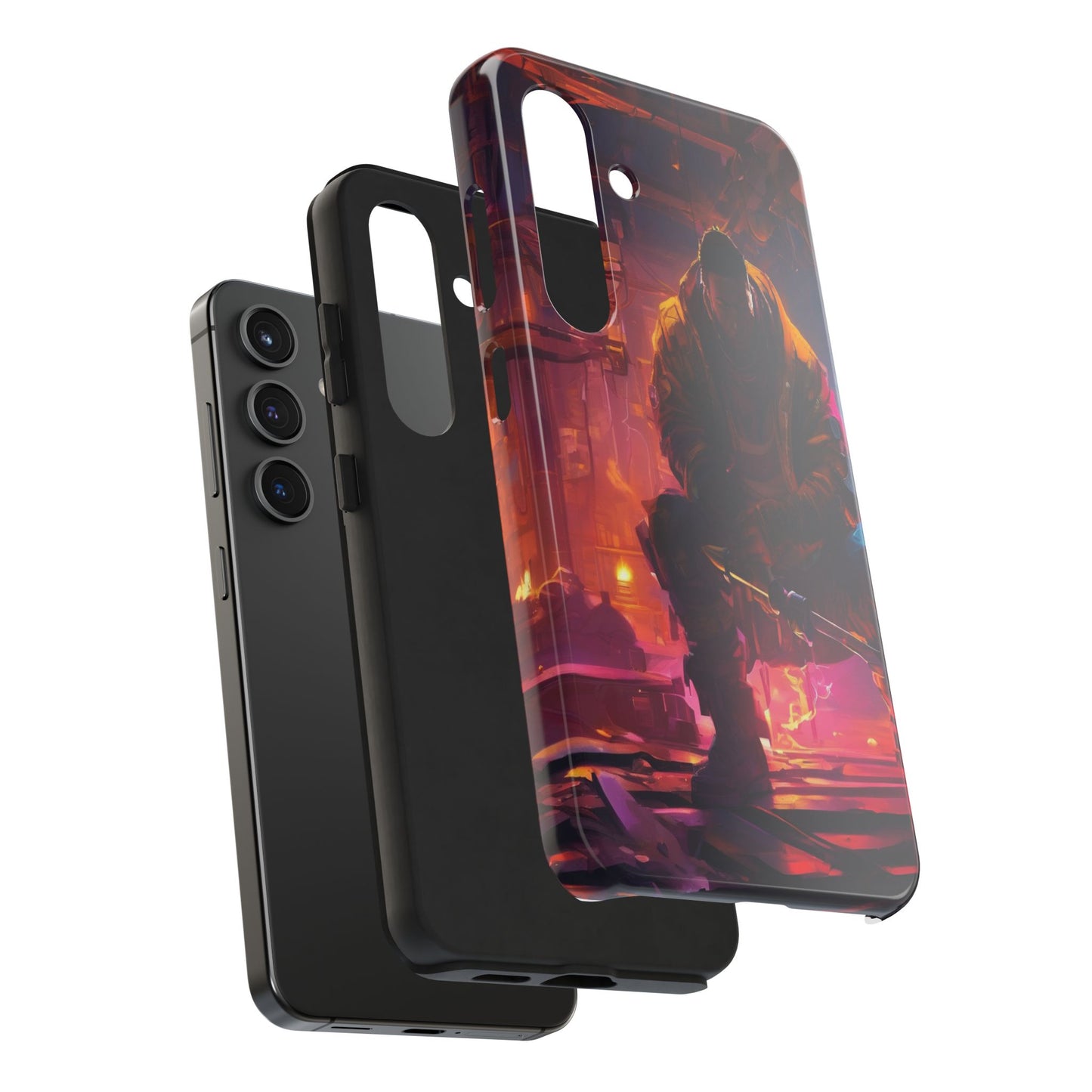 Tough Phone Case - Shockproof TPU & PC Shell for iPhone & Samsung