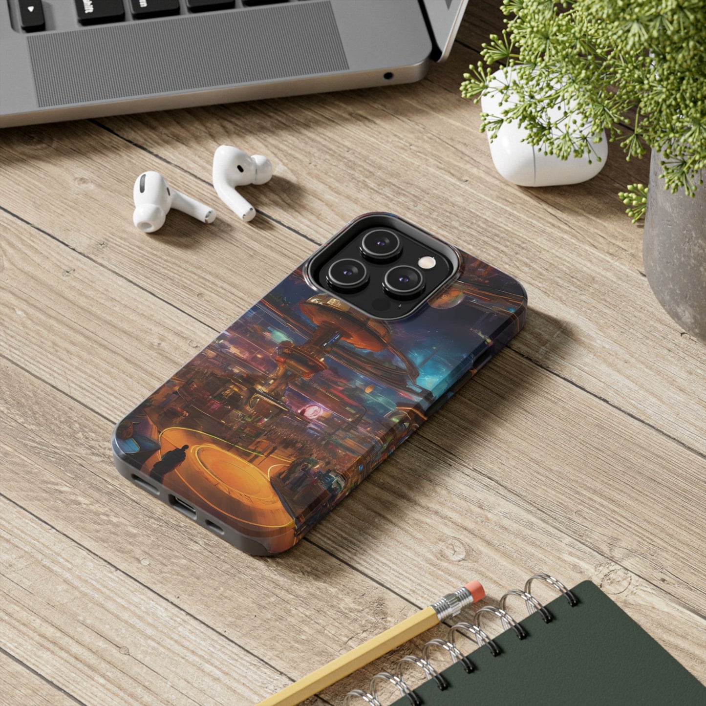 Tough Phone Case - 2-Piece Impact-Resistant Glossy Shield