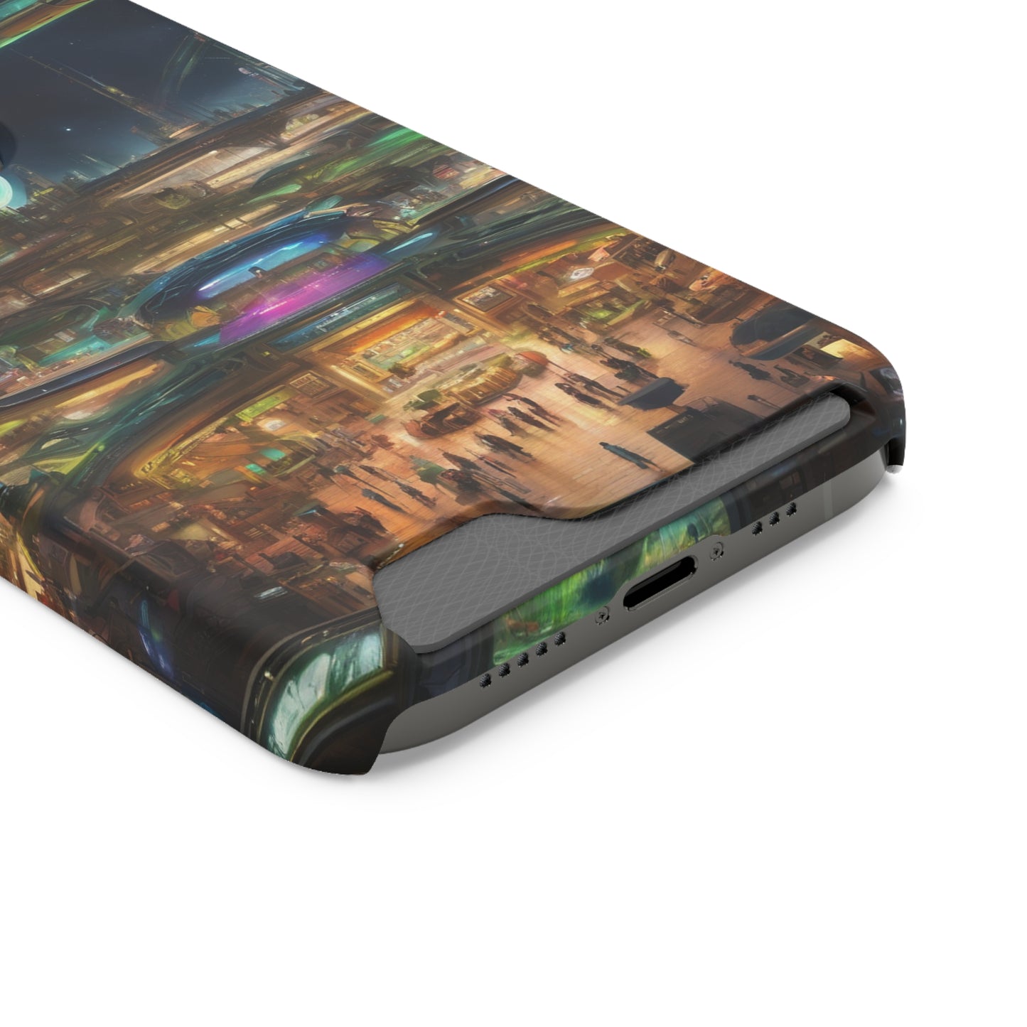 MagSafe Polycarbonate Phone Case with Card Holder - Glossy or Matte