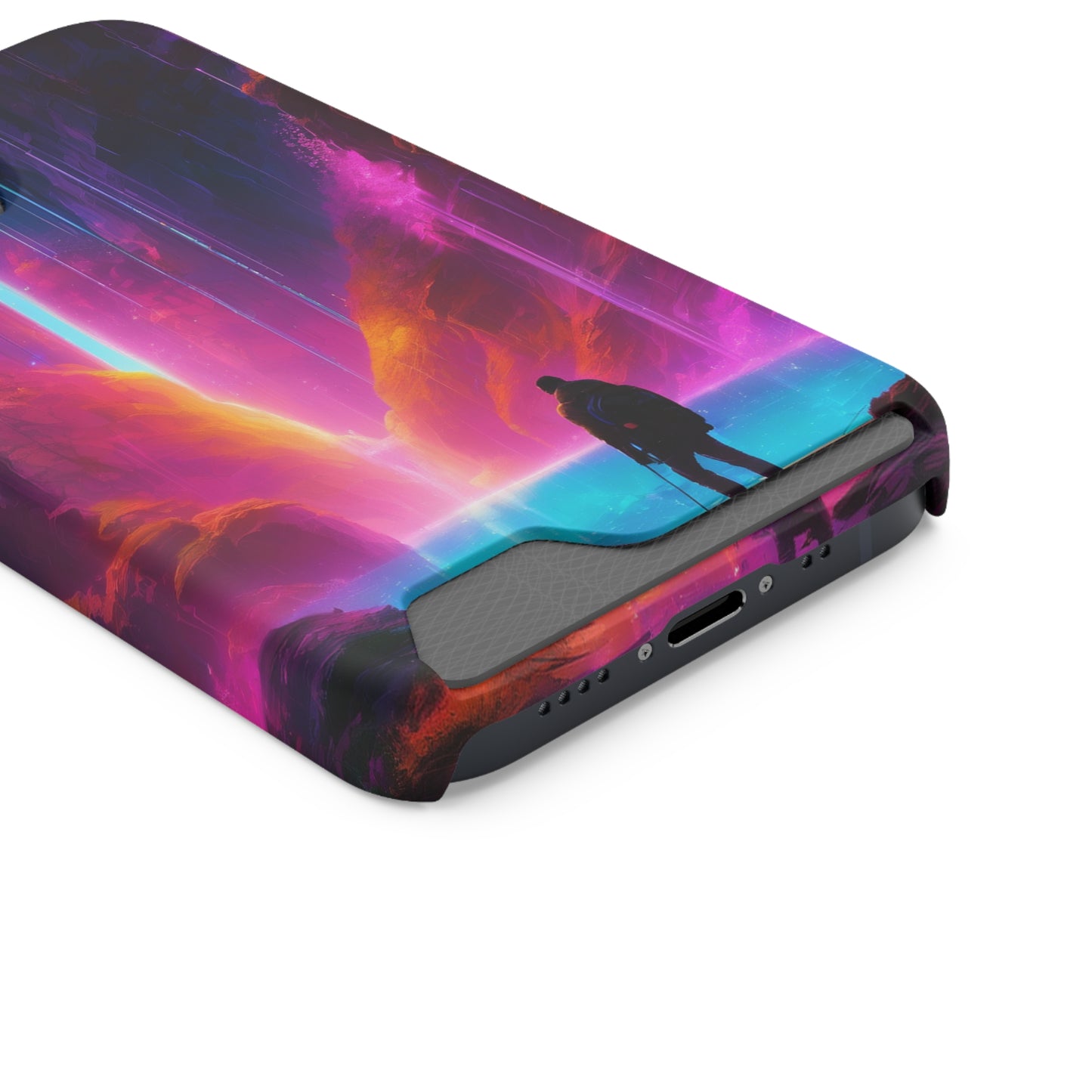 Neon Phone Case with Card Holder – MagSafe, 1 Card Slot