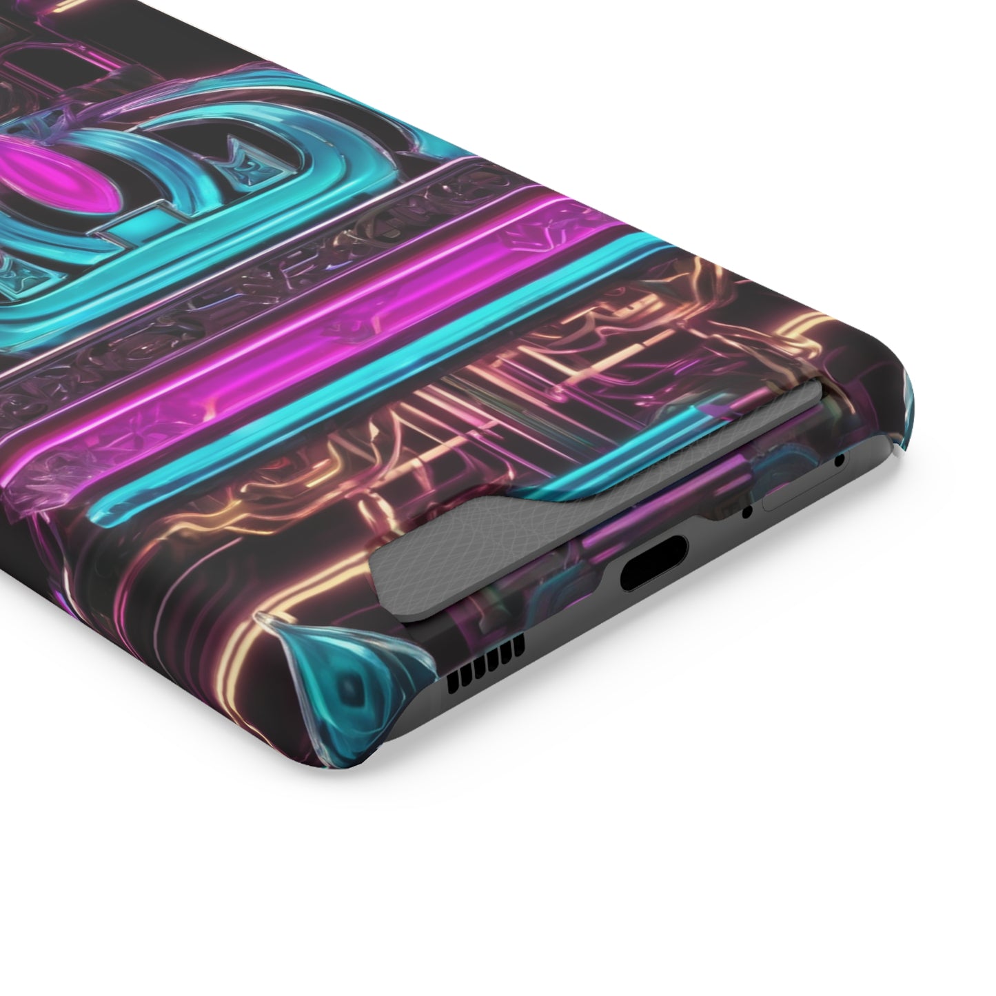 Neon Card Holder Phone Case - MagSafe Compatible