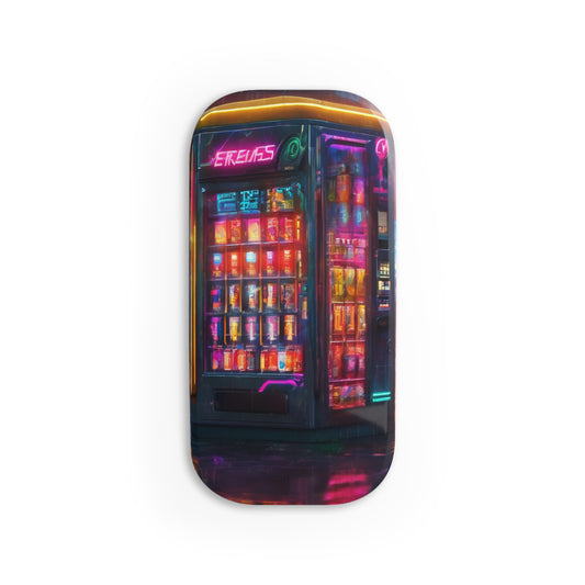 Phone Click-On Grip: Reusable Adhesive Phone Holder & Kickstand