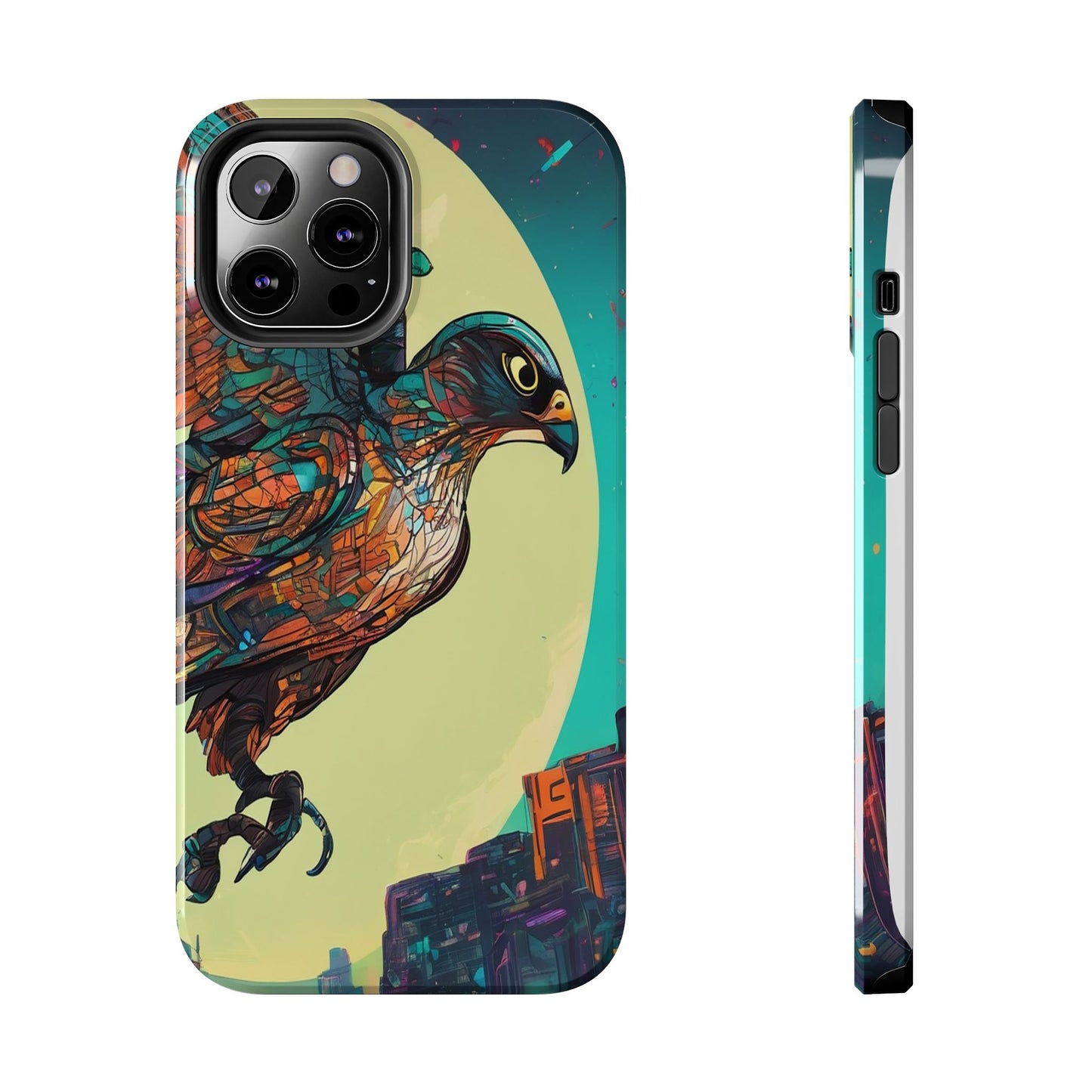 Neon Tough Phone Case - Impact-Resistant, Glossy Finish