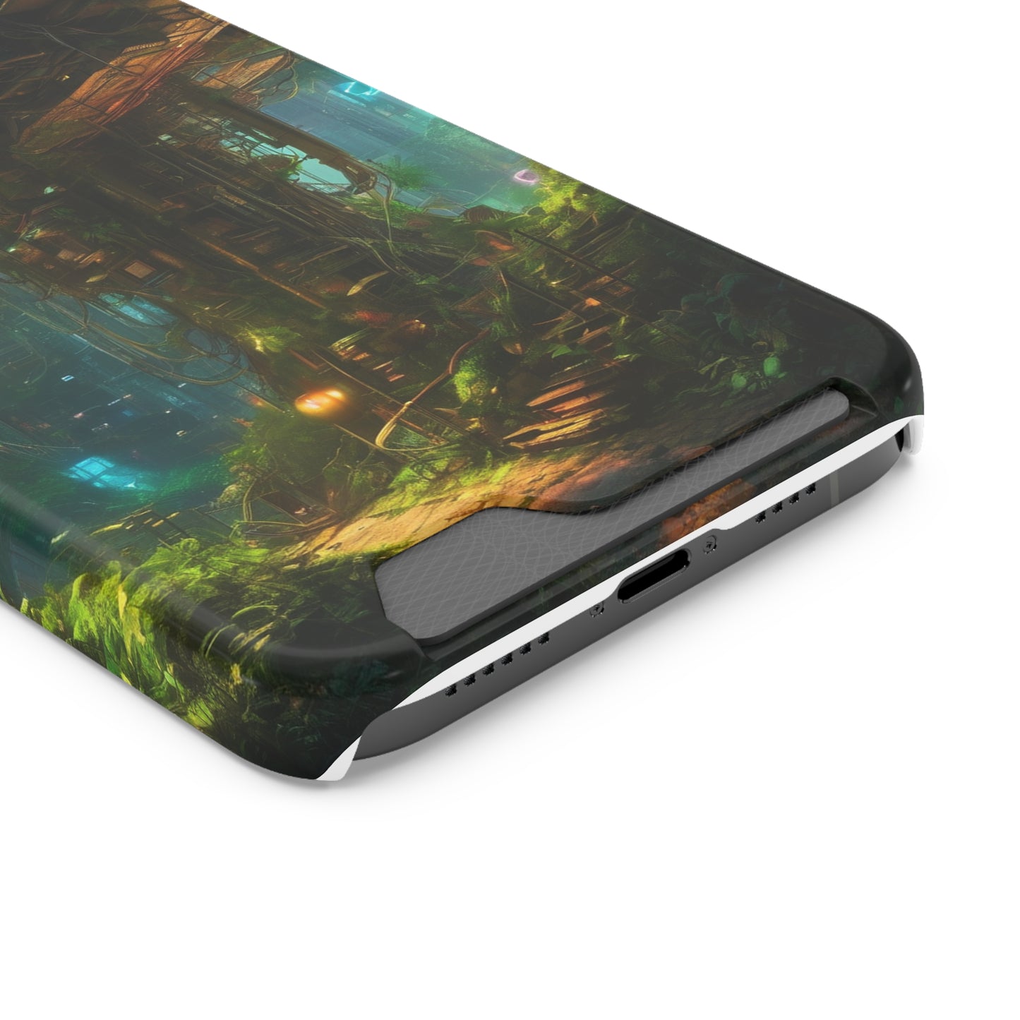 Neon Phone Case with Card Holder Glossy/Matte Polycarbonate, MagSafe