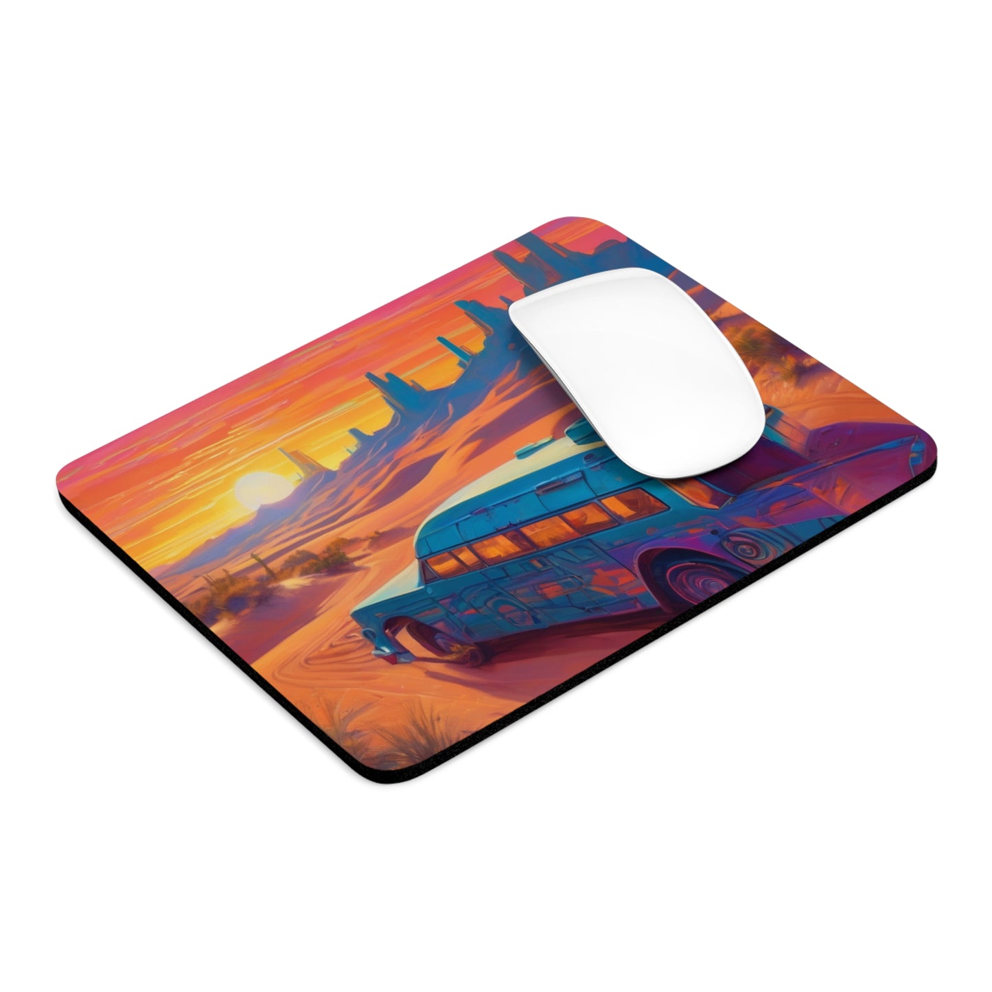 Custom Mouse Pad - Round or Rectangle, Neoprene Non-Slip Desk Pad