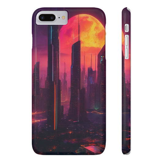 Slim Phone Case: Glossy Lexan, Impact-Resistant, Wireless Charging